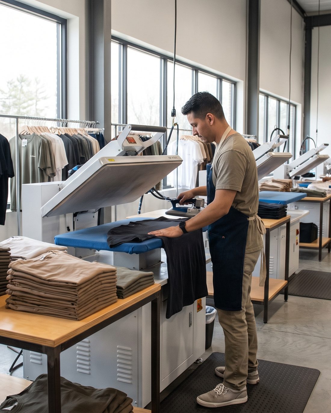 Halle de teinture et de finition textile